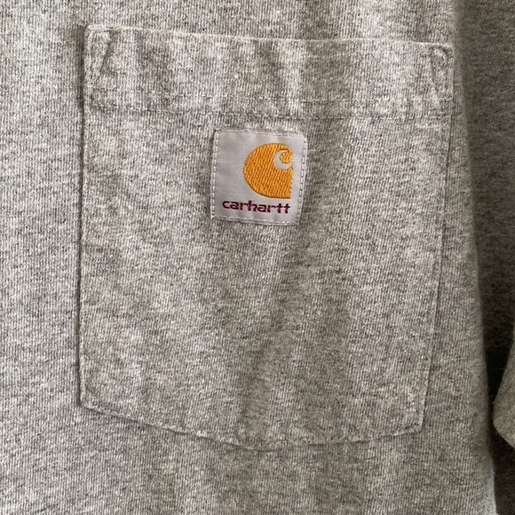 Carhartt solid gray pocket T-shirt - Picture 3 of 4